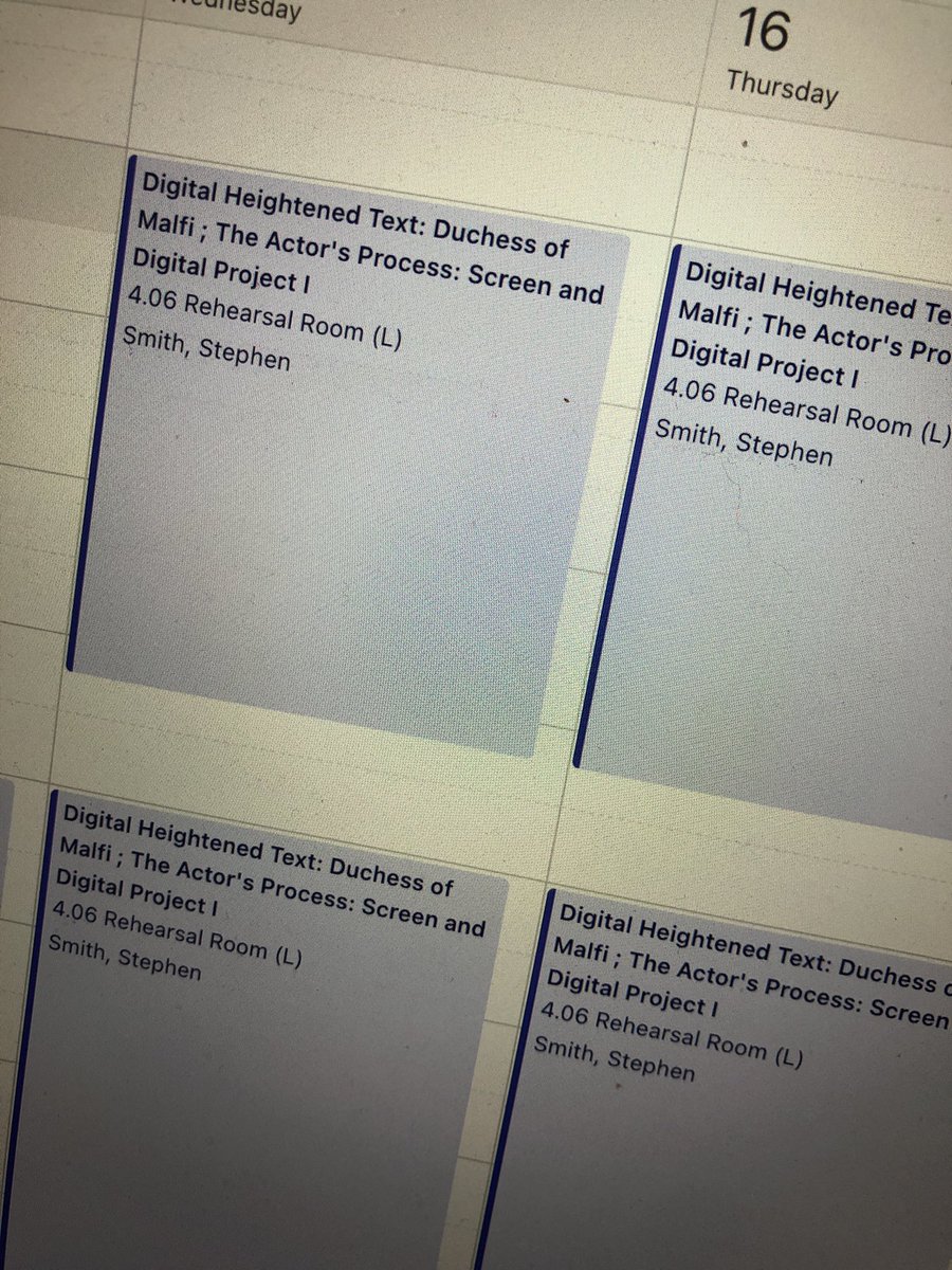 ssmithactor's tweet photo. When I was training as an actor at LIPA, I often thought it would be cool to return one day as an external director, and now it’s actually happening! Looking forward to making some magic happen ✨
#digitaltheatre #duchessofmalfi https://t.co/SSyGtrq7Cg