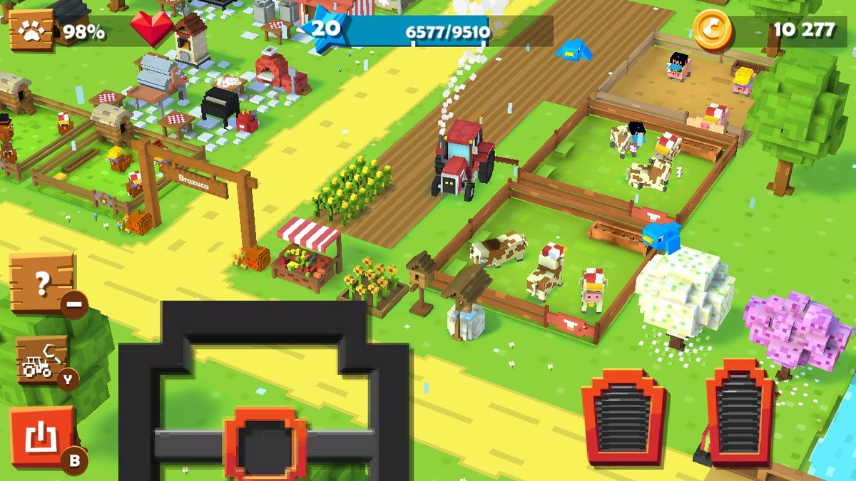 BigNGamer's tweet photo. sou péssimo dirigindo esse trator #BlockyFarm #NintendoSwitch https://t.co/TyPg6jXTfo