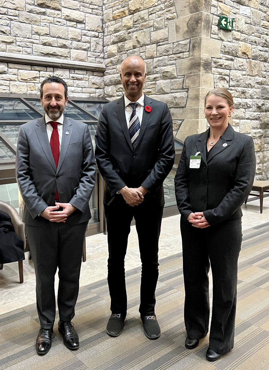 Delighted to meet today with Minister @HonAhmedHussen in #Ottawa. Expressed our gratitude @ICRC for 🇨🇦’s strong support to our impartial humanitarian action conducted hand in hand with our RCRC Movement partners and for upholding international humanitarian law #IHL.