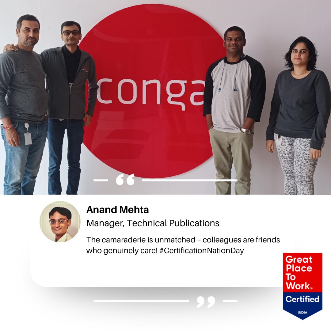 Life at Conga INDIA tweet media