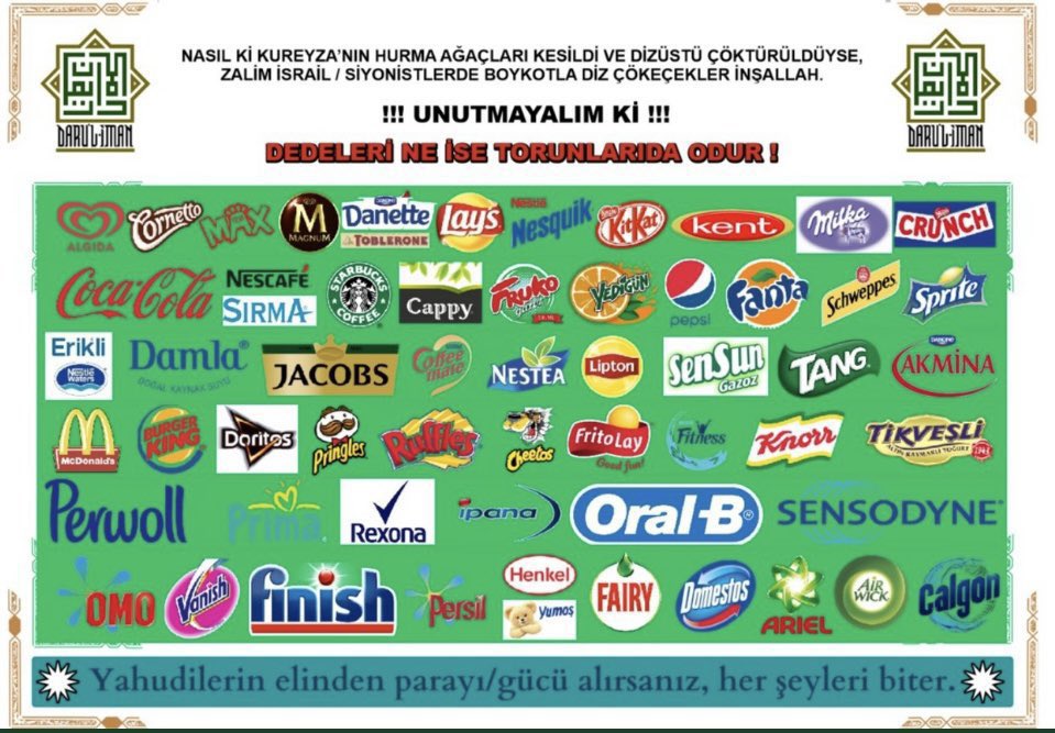 Emin ol, elinden çok şey gelir, boykot et.
Soykırıma ortak olma.
 #RaftaSiyonistİstemiyoruz