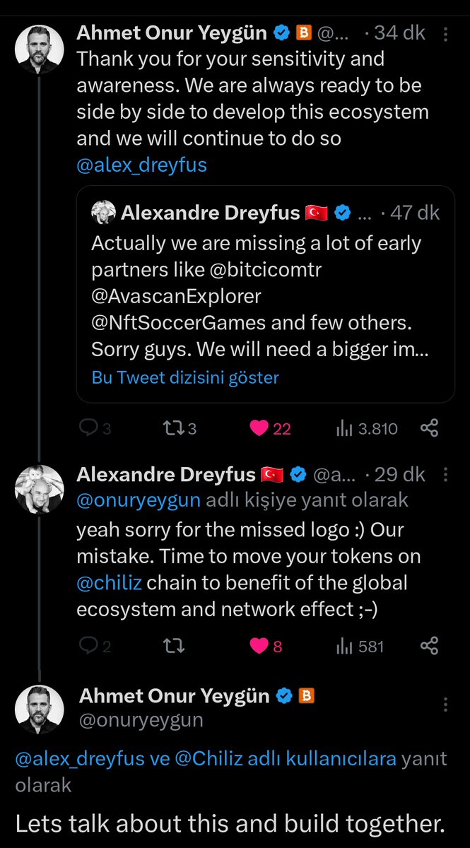 BUnimaster's tweet image. 🚨 Sayın @onuryeygun bey ⁉️
Global Fan token ekosistemi icin buyuk bir hamle olabilirmi ❓️
Fan tokenler icin guzel gelismeler yasaniyorken firsati kacirmayacaginizi dusunuyorum 🫡👍
#FPFT
#BFT
#SNFT
#MCL
Ve bircok #BitciFanToken ler can suyu bekliyor ‼️
SAYGILARIMLA 🤝