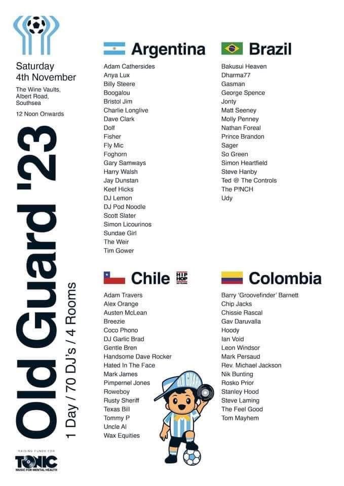 This Saturday! Join us at the wine vaults - Southsea - charity fundraiser for <a href="/tonicmusicmh/">Tonic Music for Mental Health</a> - come say hi &amp; show some love ❤️… djing at 2.30pm 🤘