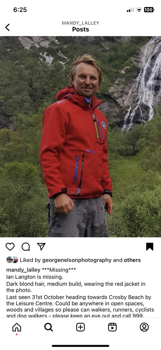 PaulPeartSmith's tweet image. ++Have You Seen This Man? ++

My friend Ian Langton is missing. Last seen heading towards Crosby beach, England. Call 999 instagram.com/p/CzIY8nht_mF/…