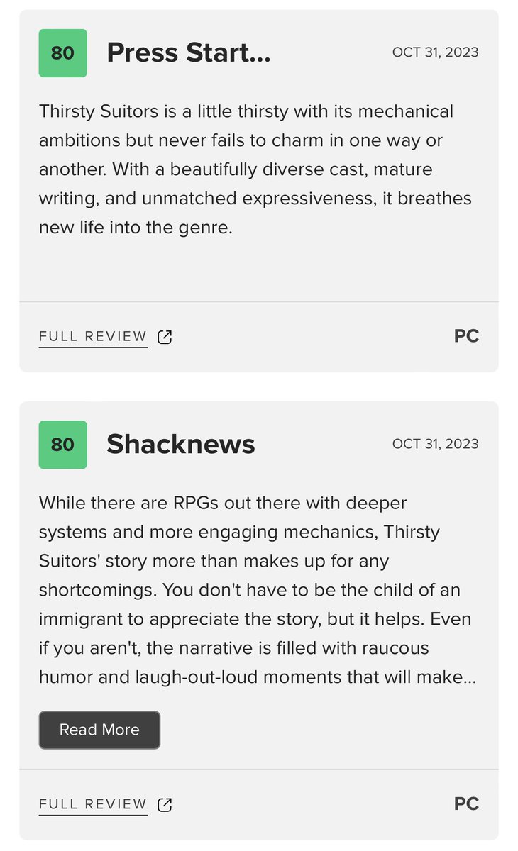 Looks like folks are loving the writing on Thirsty Suitors and it just so happens that I’m still looking for game writing/narrative design roles

Im an award-winning Palestinian-American writer who loves SFF/horror, mechs, rich characters, + expressive gameplay (I also do comics)