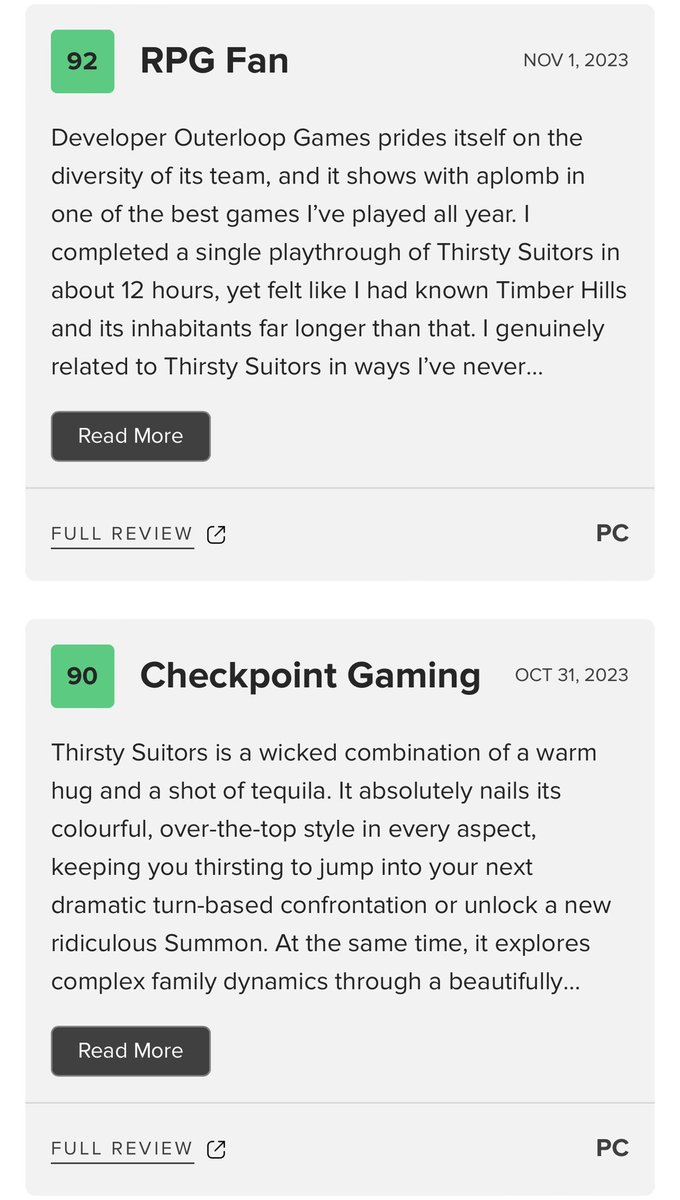 Nadia_Shammas_'s tweet photo. Looks like folks are loving the writing on Thirsty Suitors and it just so happens that I’m still looking for game writing/narrative design roles

Im an award-winning Palestinian-American writer who loves SFF/horror, mechs, rich characters, + expressive gameplay (I also do comics) https://t.co/OyHRMRGyAM