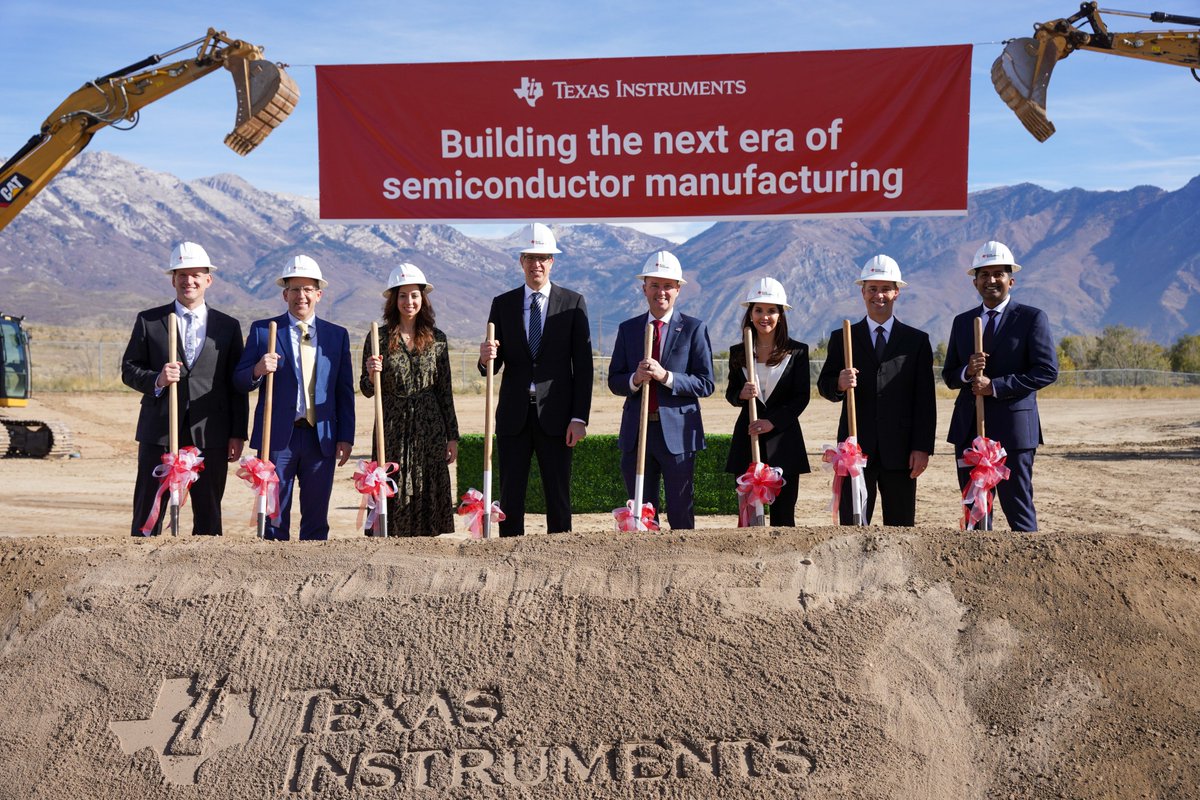 GovCox's tweet photo. Today we joined @TXInstruments for the groundbreaking of the largest economic investment in Utah history! 

This $11 billion investment will create hundreds of jobs here in Utah, and the $9 million for STEM learning programs in Alpine School District will benefit thousands of students for years to come. Grateful that Texas Instruments sees what Utah has to offer — the strongest economy in the nation, an exceptionally talented and committed workforce, and a community that gives back.