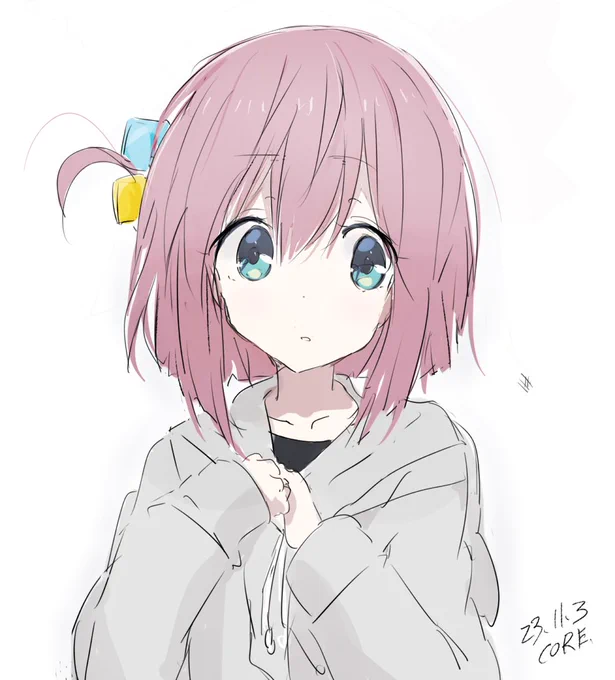 誕生日なので、JCぼっちちゃんを描いてみる