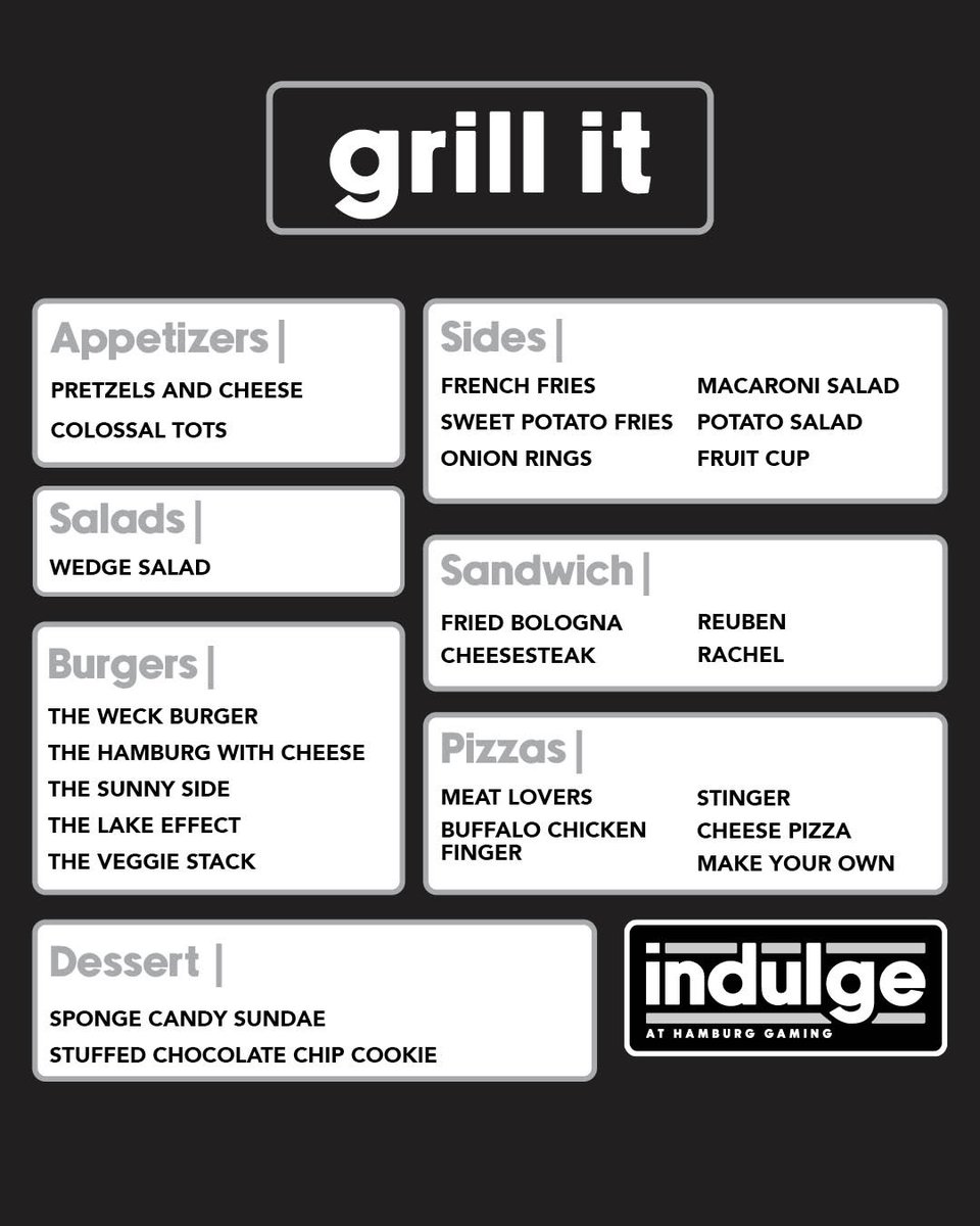 We are licensed to grill with these mouthwatering new additions that will be available soon at indulge! The "grill it" menu has options for everyone - whether you're craving a personalized pizza or a juicy burger, indulge has it all!

Learn more: bit.ly/47efDKb