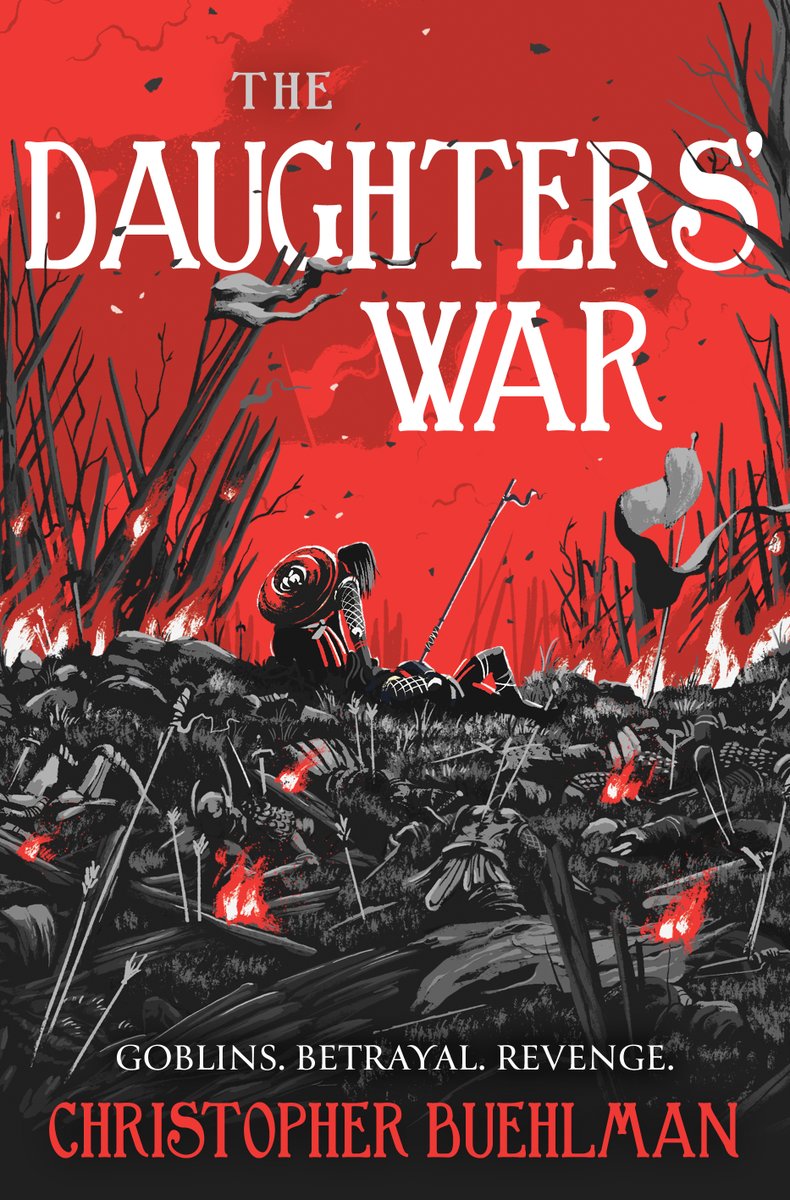 Introducing #TheDaughtersWar by @Buehlmeister . . . ! Behold the magnificent cover (by <a href="/marie_bergeron/">Marie Bergeron ✏️</a>) for this epic fantasy that will take you to the heart of the Threshers War, as humankynd takes the fight to the goblin horde. Get it 27th June 2024!

 brnw.ch/21wE5Jj