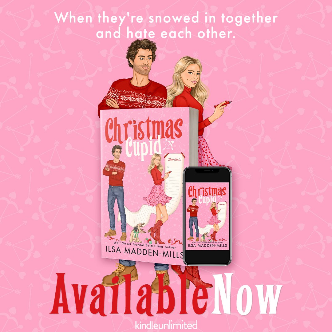 Christmas Cupid by Ilsa Madden-Mills is LIVE!

Download today or read for FREE with Kindle Unlimited!

amzn.to/3F6i9WW

#NewRelease #IlsaMaddenMills #RomanticComedy #SportsRomance #NewAdultRomance #HockeyRomance #HolidayRomance #BrothersBestFriend #ForcedProximity