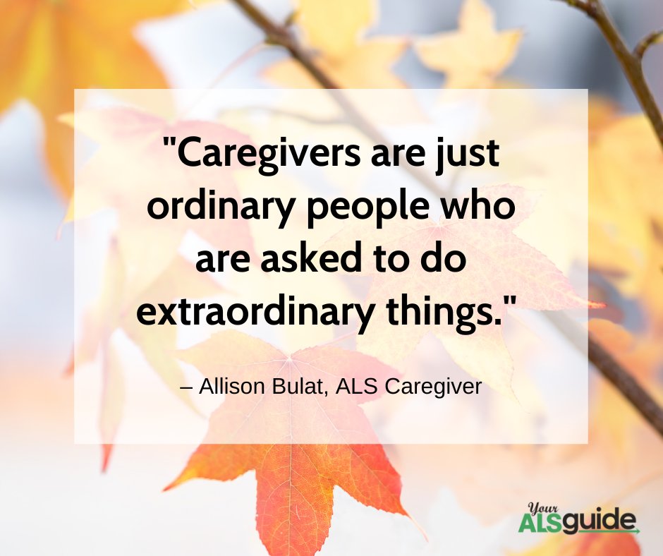 We've just revamped our #ALS Caregivers page. Now you can find more information about self-care, respite care, support groups, support services, care options, and more. Visit youralsguide.com/caregivers