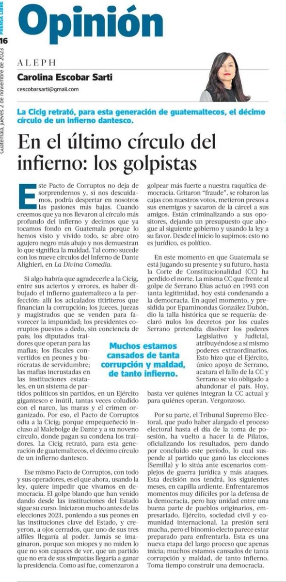 JosMChacn2's tweet photo. La mejor columna de hoy en PL https://t.co/mAwQJ1hMQs