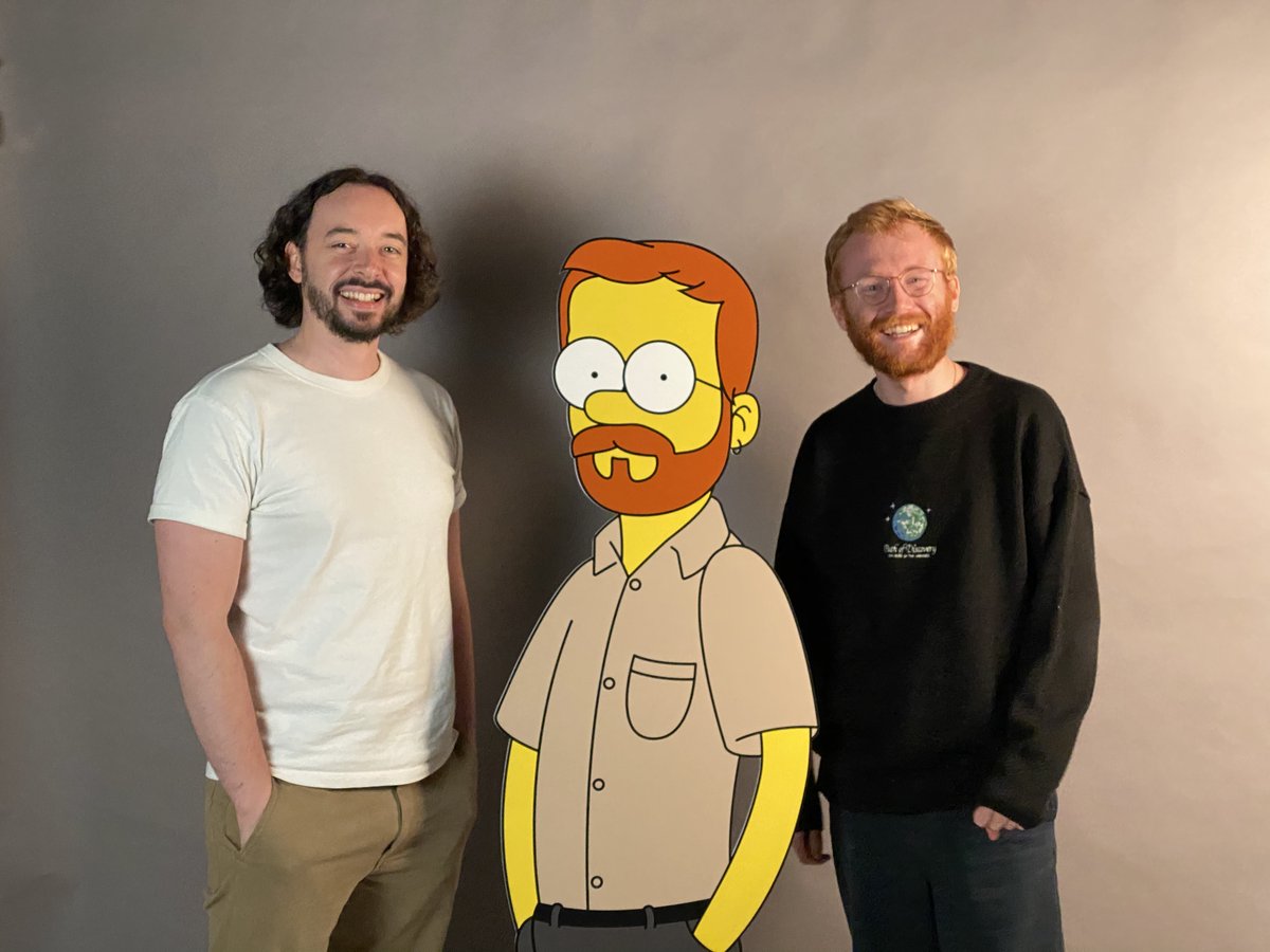 aandeStudios's tweet photo. A special #Simpsons send-off! 👀

Today we bid farewell to our talented Motion Designer, Curtis Reeve, and what better way to say goodbye than with a custom Curtis-cut-out! 

Next step? Creating one for everyone in the office? https://t.co/WcksNSrhKR