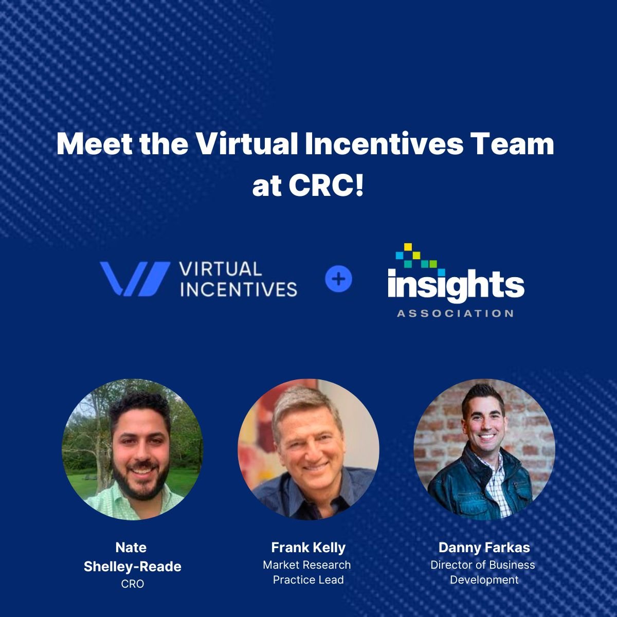 VirtualRewards's tweet image. 📢 Calling all conference attendees! 📢 

We're having a blast at the @InsightsMRX Corporate Researchers Conference (CRC) here in Chicago. If you’re here, let's connect and make the most out of this incredible experience! 

#CRC2023 #InsightsAssociation #VirtualIncentives #iaCRC