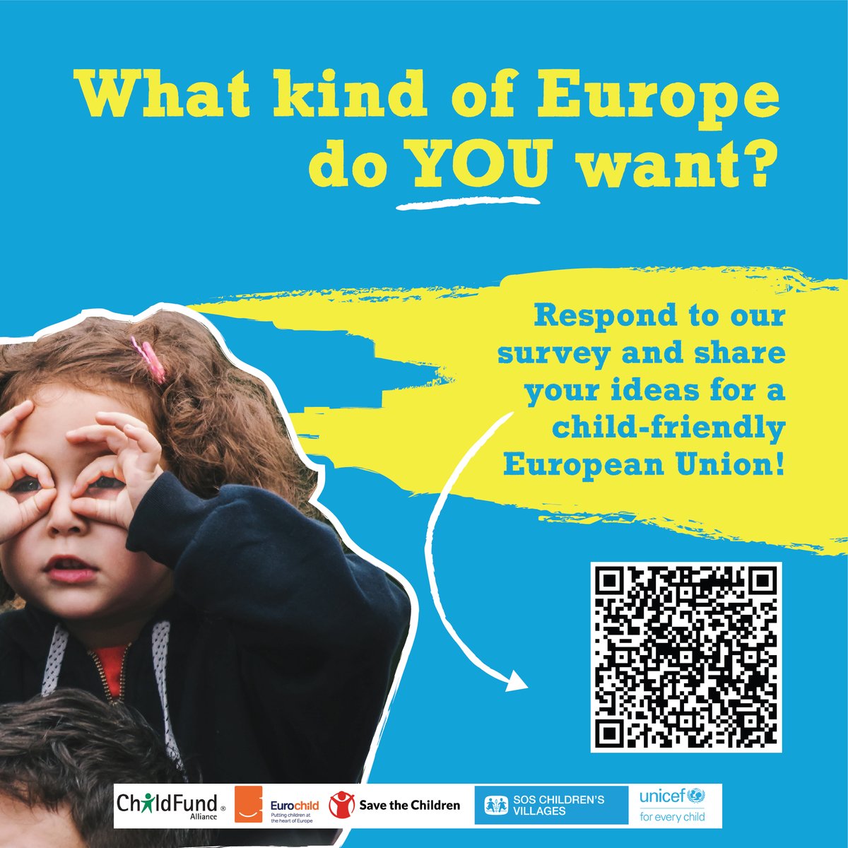 📢Are you under 18? 
📢Do you want to make your voice heard in the EU?  

Your opinions matter! 🗳️ Let us know what’s important to you before #EUElections24 #EE24 

Fill out the survey before 15 January 👉 bit.ly/3MqsZv5

#EuropeKidsWant