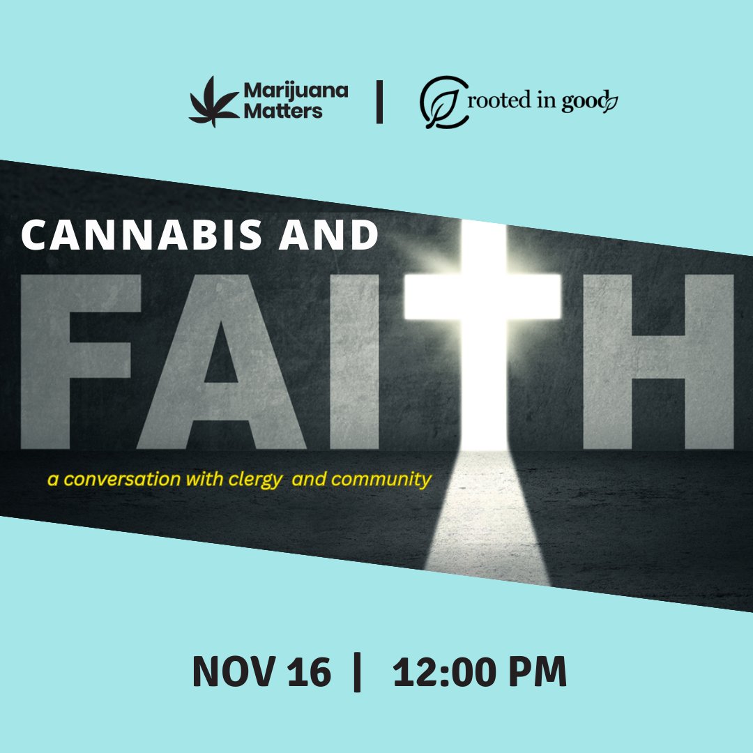 🌿 Join us for an honest conversation on cannabis, faith, and justice! 🙌 Let's break down barriers and make a positive impact together. Save the date and register via the link in the bio! 💥 #MarijuanaMatters #CannabisEducation #FaithAndJustice"