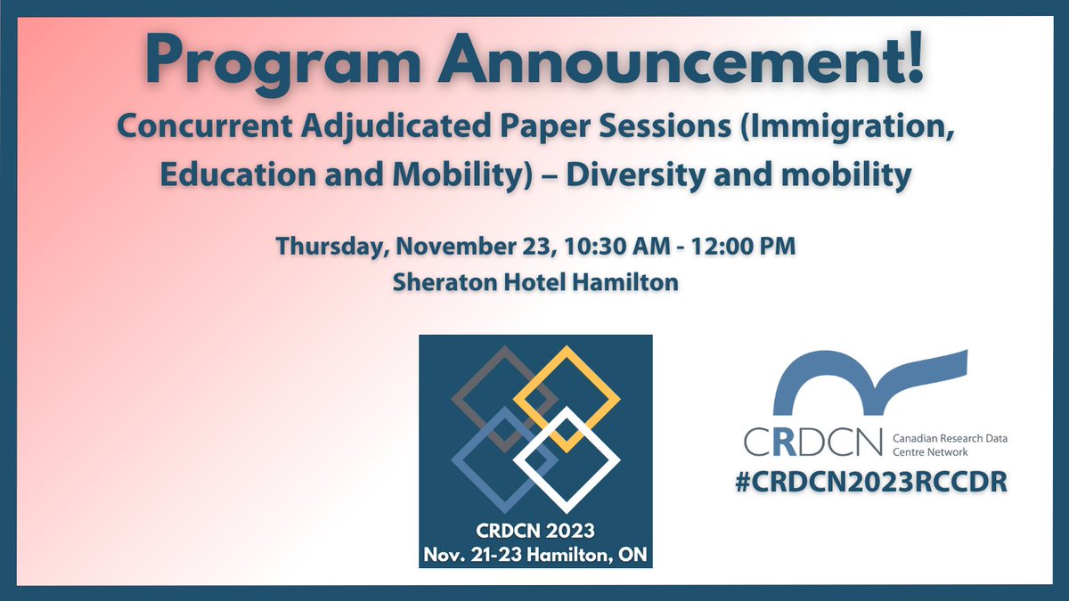 Topics including gender variations in social mobility and intergenerational persistence of social assistance will be presented by @XavierStDenis (<a href="/inrs_ucs/">Centre Urbanisation Culture Société de l’INRS</a>), Abdie Kazemipur (<a href="/UCalgary/">U Calgary</a>), Jinette Comeau (<a href="/KingsAtWestern/">King's at Western</a>) and Brad Bass &amp; Maxime Drolet (<a href="/ESDC_GC/">Employment and Social Development Canada</a>).
