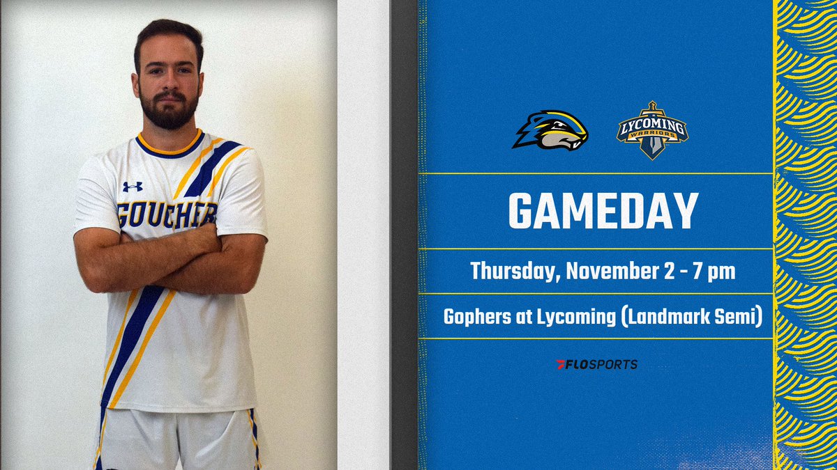 Trip to the 'ship on the line! @Goucher_MSoccer heads to Lycoming this evening with a @LandmarkConf title game berth on the line! ⏰ 7 pm 📍 Williamsport, Pa. 📺 (@FloFC_) tinyurl.com/4nf939s6 📈 tinyurl.com/3kx9jdby #d3soccer #GopherGreatness #GoucherProud #MakeYourMark