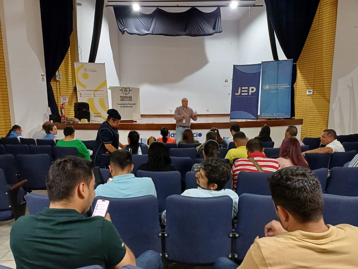 ONUHumanRights's tweet photo. Facilitamos espacios de trabajo entre @JEP_Colombia  #UARIV @PGN_COL y Personer@s de todo el #Meta. Articulan planes de trabajo para garantizar el acceso a derechos de las comunidades. https://t.co/ntqHJToodN