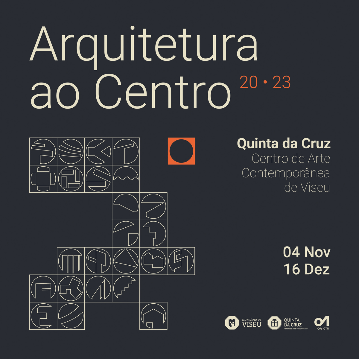 oasrcentro's tweet photo. ARQUITETURA AO CENTRO: uma viagem em 24 projetos

A Secção Regional Centro da Ordem dos Arquitectos (OASRC) inaugura a exposição «Arquitetura ao Centro» no próximo dia 4 de novembro, às 15h00, na Quinta da Cruz - Centro de Arte Contemporânea de Viseu. https://t.co/VomQ3k3hJs