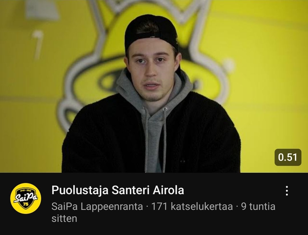 Miksi helvetissä haluaisin katsoa tällaista sisältöä? Eikö edes videon otsikkoon tosiaan olisi saanut yhtään mitään lisää?

Vähän yritystä nyt.

#SaiPa #Liiga