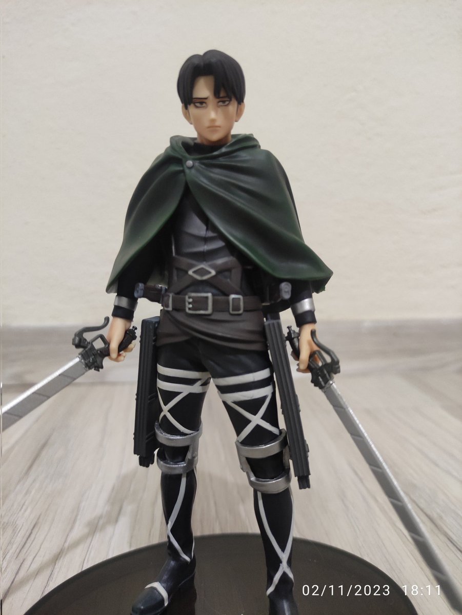 FanKamuy's tweet photo. My Levi figure is finally here!☺️🥳 #leviackerman #levi https://t.co/bhQq3bt5Xu
