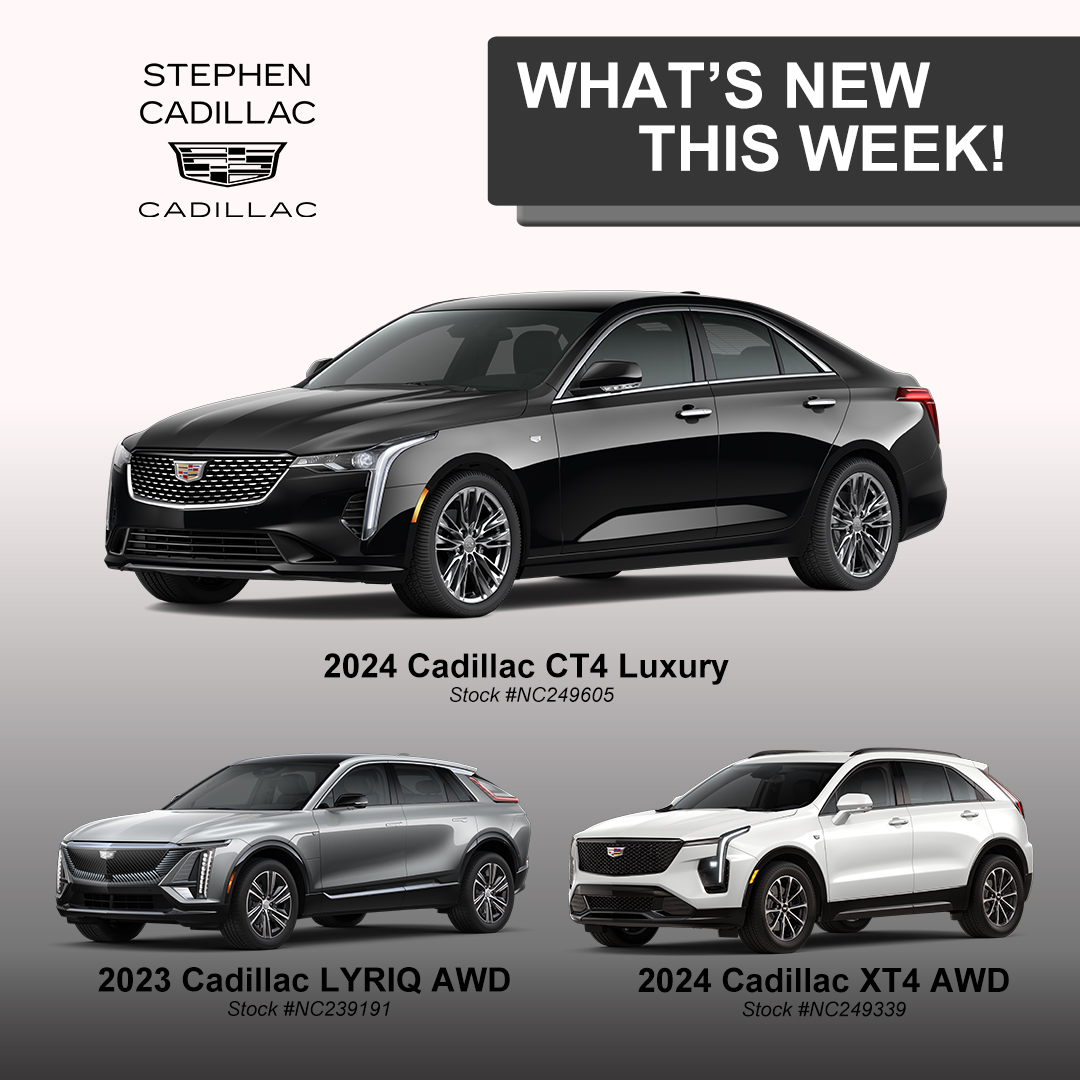 StephenCadillac's tweet photo. Our new Cadillacs are exactly what you've been waiting for. Stop in or visit us on our website to check out these hot new arrivals!
-
https://t.co/X4Bv37mspG https://t.co/uVglHWT4no