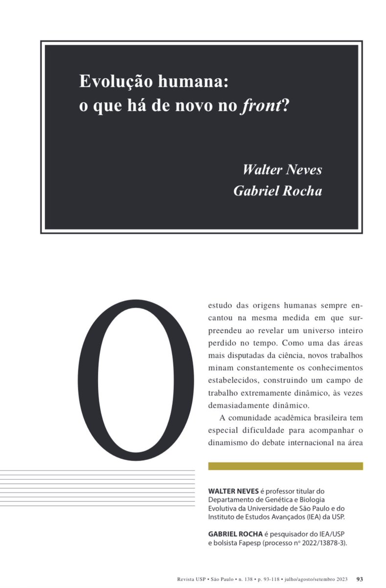 paleorocha's tweet photo. SAIU🥳🥳
Foi publicado hoje um trabalho que me dediquei muito nos últimos meses. 
Um artigão de revisão com todas as novidades na evolução humana durante a última década! 
Esse é o material mais atualizado sobre o tema escrito em português, bora divulgar!

https://t.co/XtNlscj0tZ https://t.co/cnLhsFNUQ5