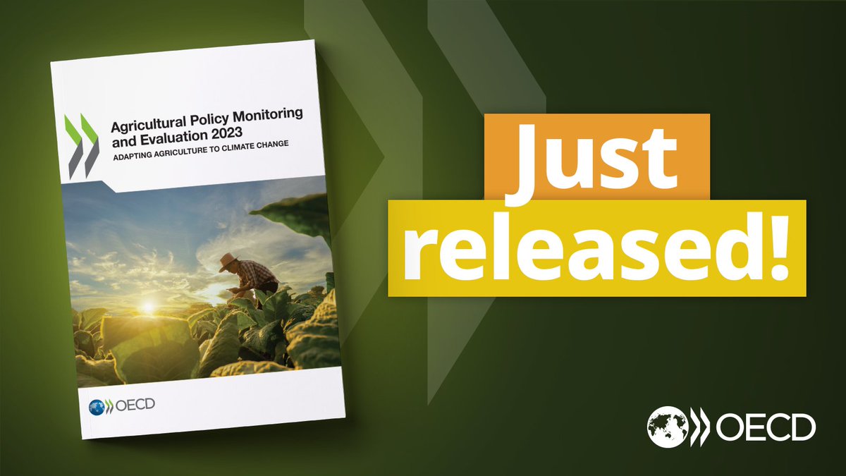 Over $2.3 billion is now spent on agricultural subsidies & other support every day. These policies can: 🔹distort markets 🔹be economically inefficient 🔹harm the environment 🔹hinder climate change adaptation The @OECD is calling for urgent reform 👇 oe.cd/monitoring