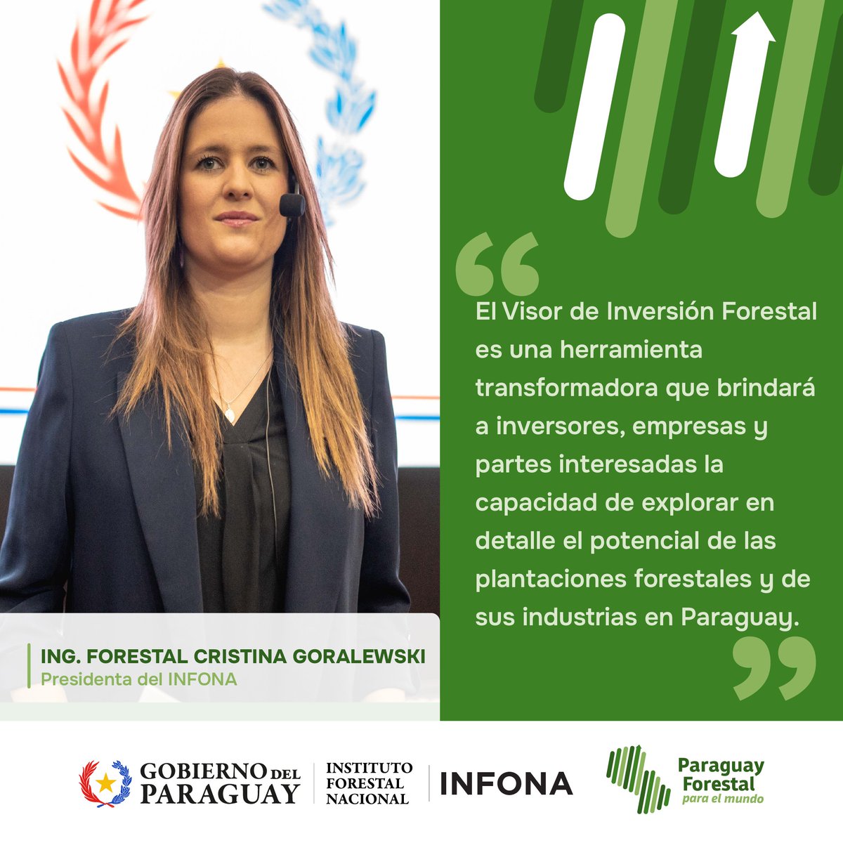 InfonaPy's tweet photo. 🇵🇾 El Visor de inversión forestal forma parte del plan de gobierno Paraguay Forestal para el Mundo, cuyo objetivo es generar oportunidades para el crecimiento económico y social desde el sector forestal.
#Infona #VisorDeInversión #PyForestalParaElMundo #GobiernoDelParaguay https://t.co/dr8Fa4LvxR