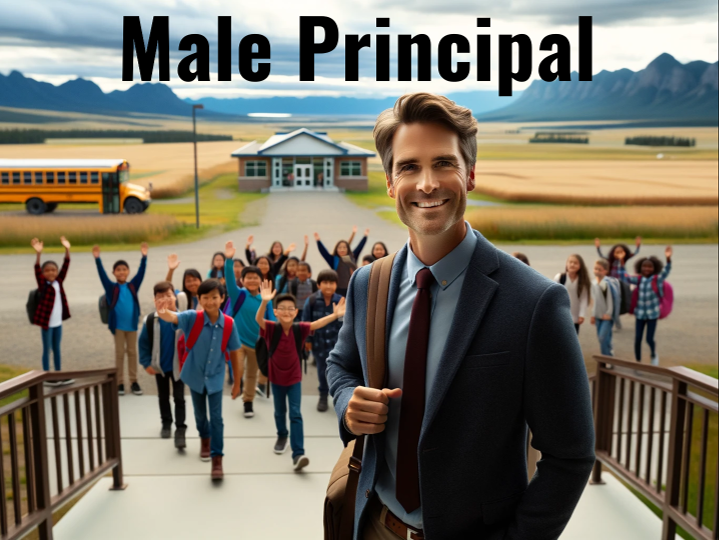 philmcrae's tweet photo. Algorithmic Bias.  When #ChatGPTplus was asked to generate an image of a "rural Alberta principal greeting students at the beginning of the school day", it consistently showed bias. 80% of the time it generates a Caucasian male principal (not the ratio we have in Alberta). #abed https://t.co/aAMR4hOTgN