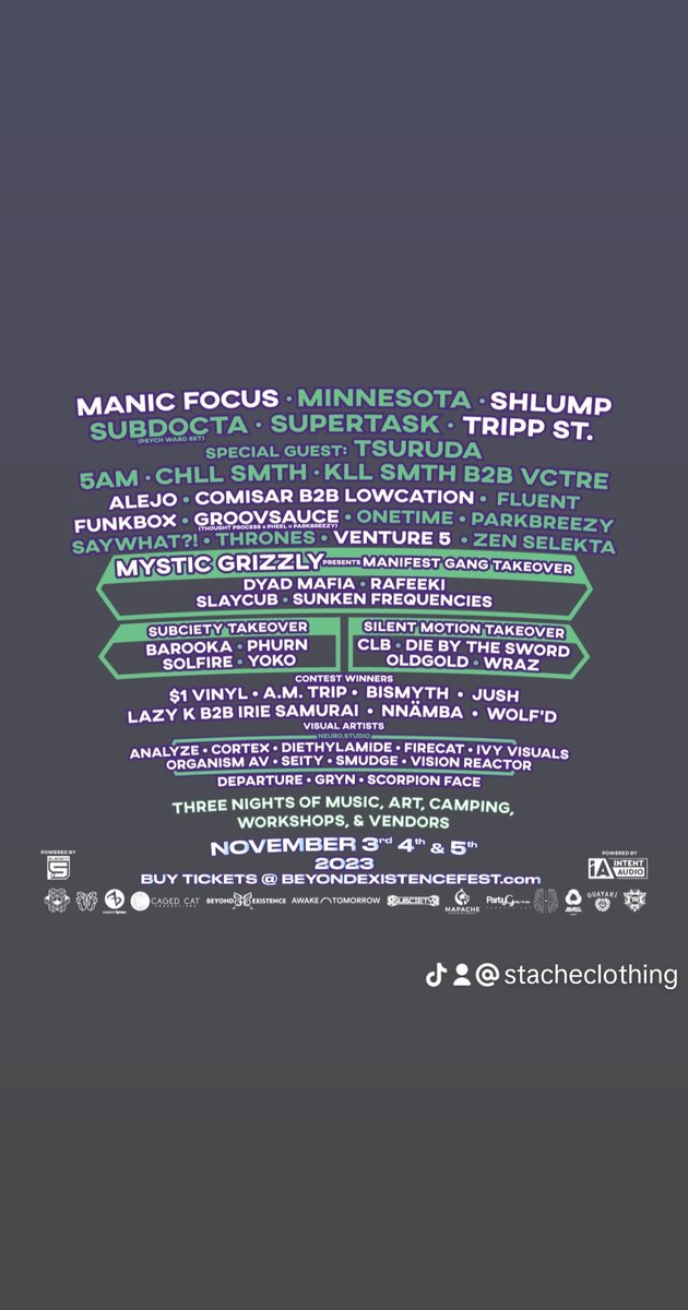 stachepockets's tweet photo. Excitement is building! 🎶🌟 Beyond Existence Music Festival is just around the corner, and I can't wait to see all of you this weekend! 🙌✨
Stop by my booth at the festival for some awesome goodies
See you at #BeyondExistence! 🎵🎆 #MusicFestival #GoodVibes #FestivalLife https://t.co/RNwubfRQEA