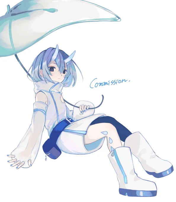skeb納品いたしました!UTAUキャラクターを描くことができ滅茶苦茶嬉しかったです、ありがとうございました…!!!月下推敲◆◇さんのコミッション #Skeb #Commission より 