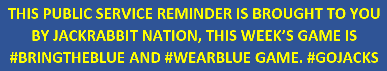 #BringTheBlue #WearBlue #GoJacks