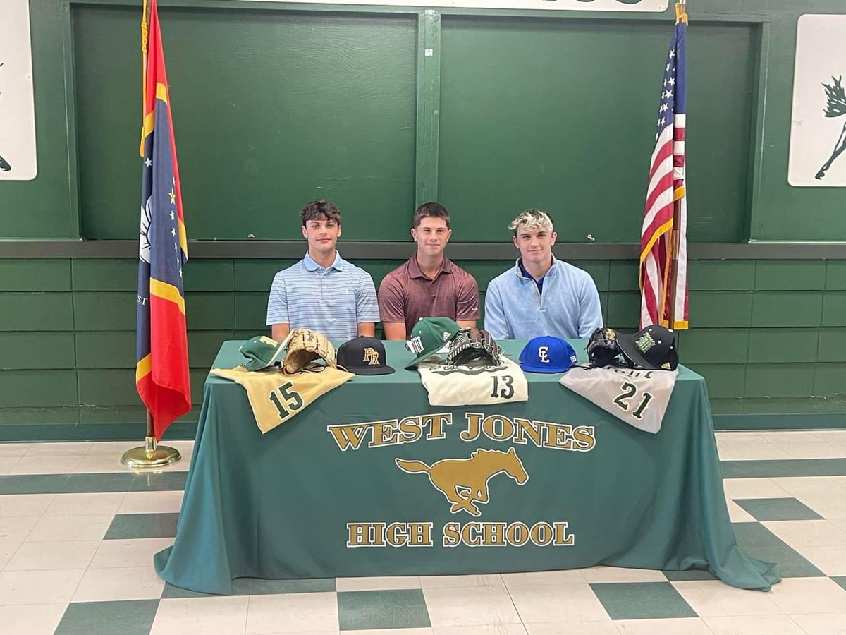 Congratulations to Camden Clark (<a href="/PRCC_Baseball/">Pearl River Baseball</a>), Carter Leggett (@clccbaseball) and Jaxon Rayborn (@clccbaseball)… good baseball players and good boys… we are excited to see you have an opportunity to continue your careers #FlyTheW🐎⚾️
