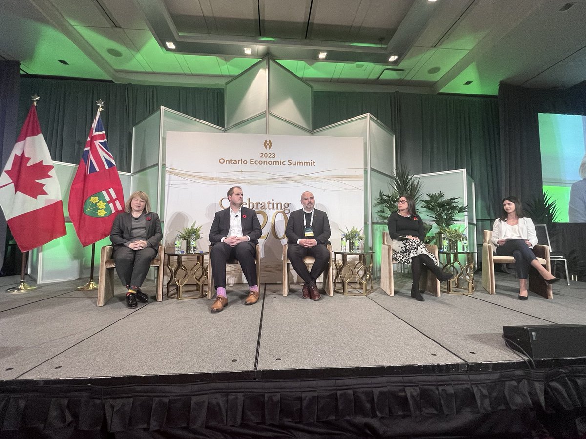 Star studded first day at the #OES2023. Very proud of the hard work of a small but mighty team to pull it all together. <a href="/OntarioCofC/">Ontario Chamber</a>