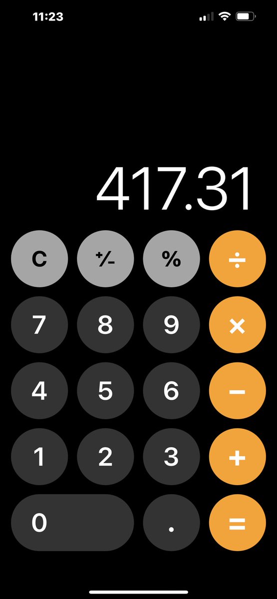 And here’s how much I spent on carry outs or other food not from grocery store in month of October