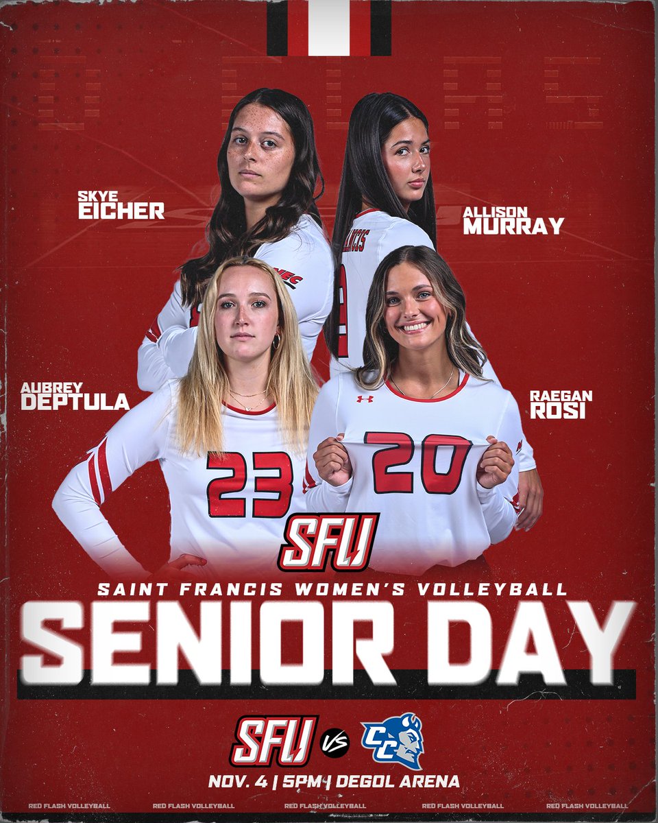RedWolvesWVB's tweet photo. Happy Senior Day! Thank you, Allison, Aubrey, Raegan and Skye!

📍Loretto, Pa.
🏟️DeGol Arena
🕔5 p.m.
📊https://t.co/fbs6TcLQBF
📺https://t.co/8tVmppDU7o

🔴⚡️🏐 https://t.co/3HKyMUvvhG