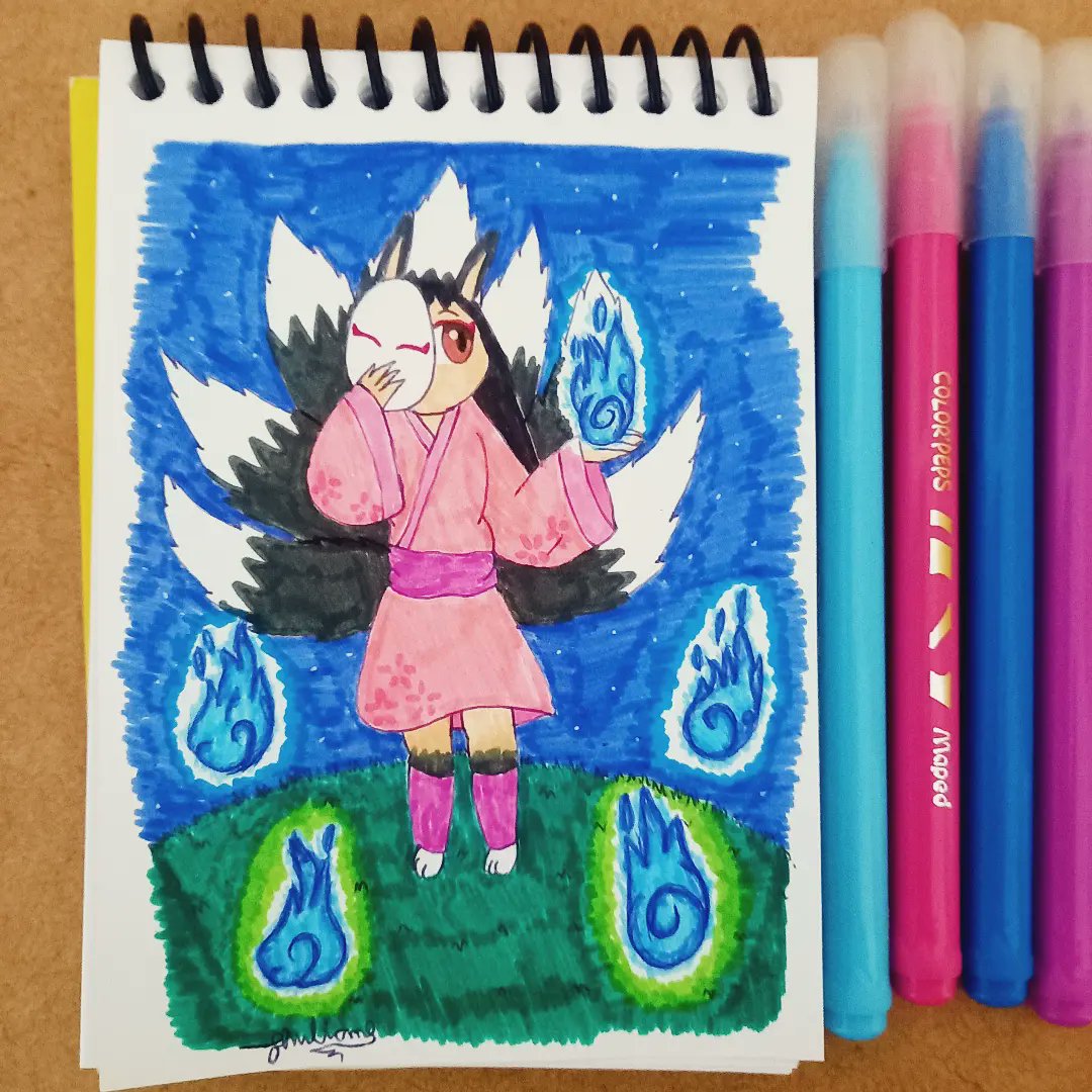 RaposaFantas's tweet photo. Dia 31: fogo
#inktober #inktoberday31fire #inktober2023 #inktoberfire #desenhoamรฃo #desenhoacanetinha #drawing #draws https://t.co/OL4oexs8Ht