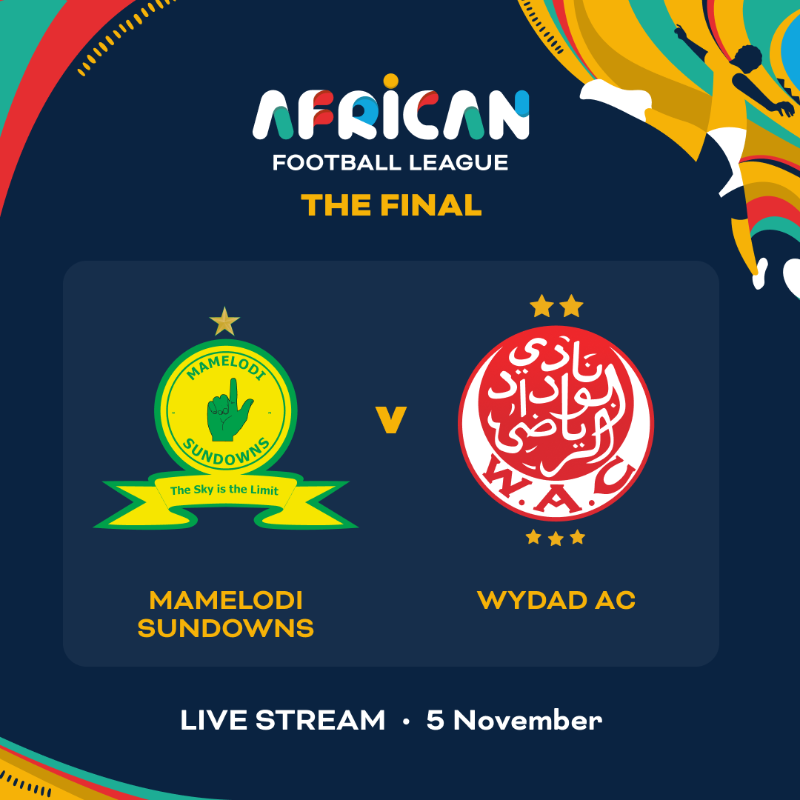 FIFAWorldCup's tweet photo. It all comes down to this... 🏆

Don't miss Leg 1 of the African Football League Final, live on FIFA+ 📺