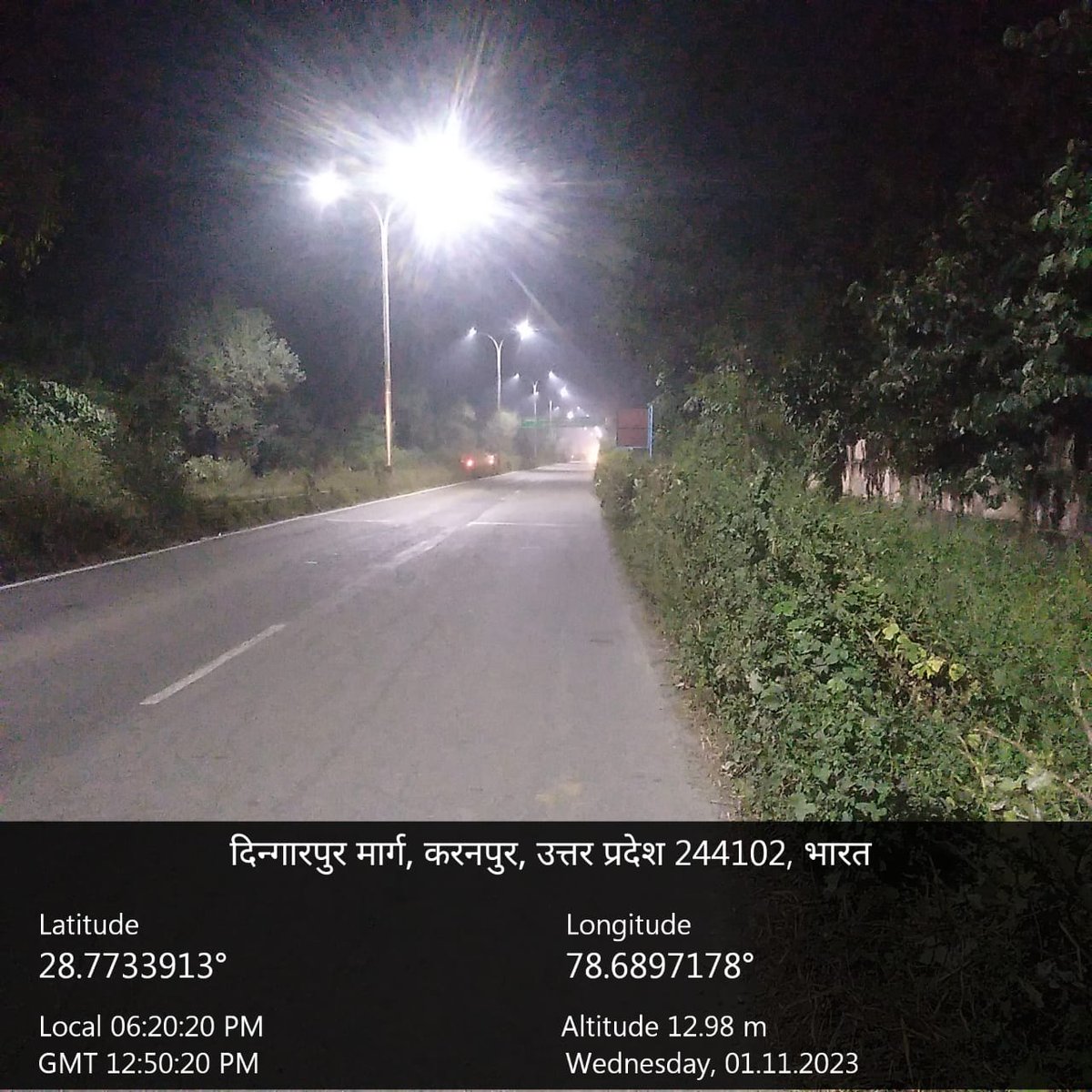 MoradabadRm's tweet photo. Finally , Pakbara-dingarpur road street lights are being ignited https://t.co/2XRJ5wqucF