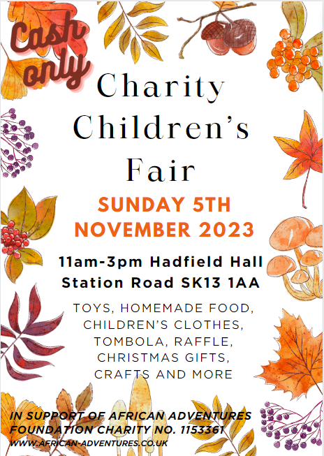 My daughter is holding a fair on Sunday to raise money to volunteer in Kenya next year. There will be homemade cakes, children's books and clothes, crafts and games. Please come along and support if you can (cash only)!