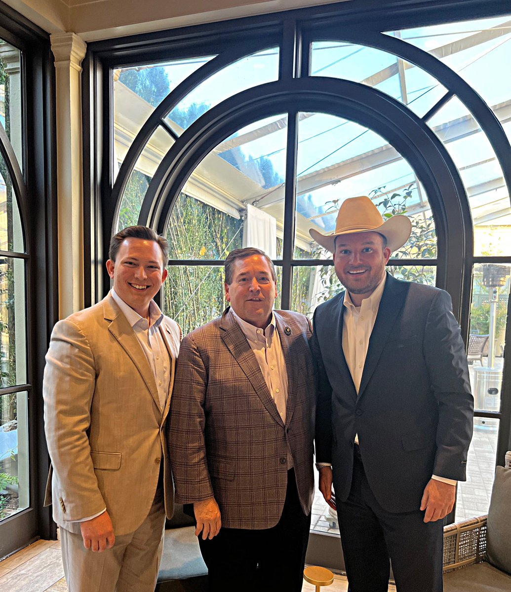 Great visit with LA Lt. Governor  <a href="/BillyNungesser/">Lt. Governor Billy Nungesser</a> and <a href="/LouisianaYR/">Louisiana Young Republicans</a> Vice Chair <a href="/EthanEstis/">Ethan Estis</a> on recruiting the next generation of conservative leaders!