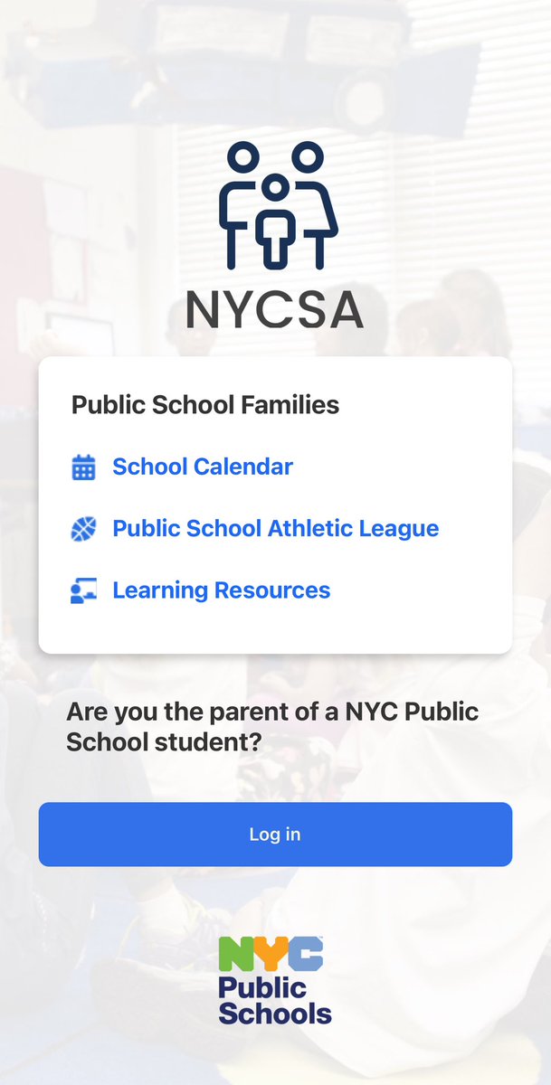 NYCSA Mobile Application Now Available

Parents/guardians who have an active NYCSA account can access their child's grades, assignments, and attendance using the NYCSA mobile application that can be downloaded on iOS and Android devices.