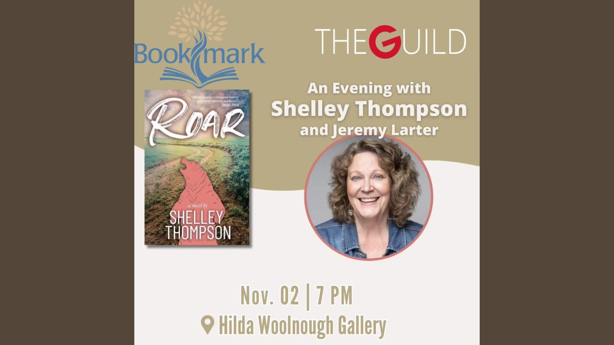 Event alert! This is TONIGHT and FREE to attend!

"Film or Fiction? Finding the Right Form:"
An Evening in Conversation with Shelley Thompson and Jeremy Larter.

7:00PM - 8:30 PM in the Art Gallery at The Guild.

For more details visit:
bookmarkreads.ca/events
