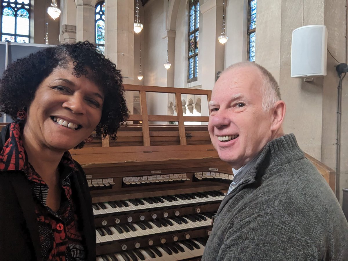 ChiOnwurah's tweet photo. Had a great time visiting the Church of St James' and St Basil's in #Fenham, who run a fabulous volunteer led café every Thursday. I recommend the homemade soup & also enjoyed a quick impromptu organ lesson, tho not sure everyone listening appreciated it! https://t.co/mv6ZLqrJ9U