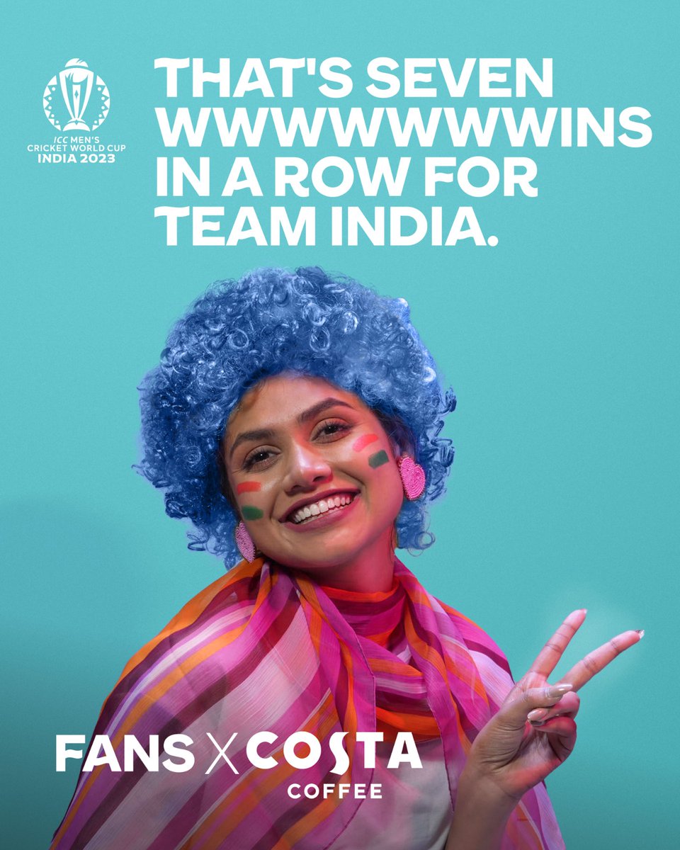 We hit the lucky number 7 with this victory over our neighbours! Superstitious fans, drop a 🎰 to bring more luck to Team India!🤩
#MenInBlue #CWC23 #INDvsSL #FansXCostaCoffee #ICCWorldCup #CricketWorldCup2023 #Coffee #CoffeeFans #Cricket #CostaCoffee #CostaCoffeeIndia