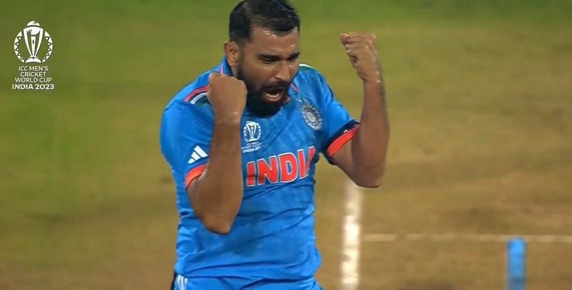 Isakhan77's tweet photo. Just WOW India in semifinal now in style 7 on 7 .
Congratulations to every Indians 

#CWC2023 #Shami 
#INDvSL #ViratKohli𓃵 https://t.co/VDEr3iPUZ5