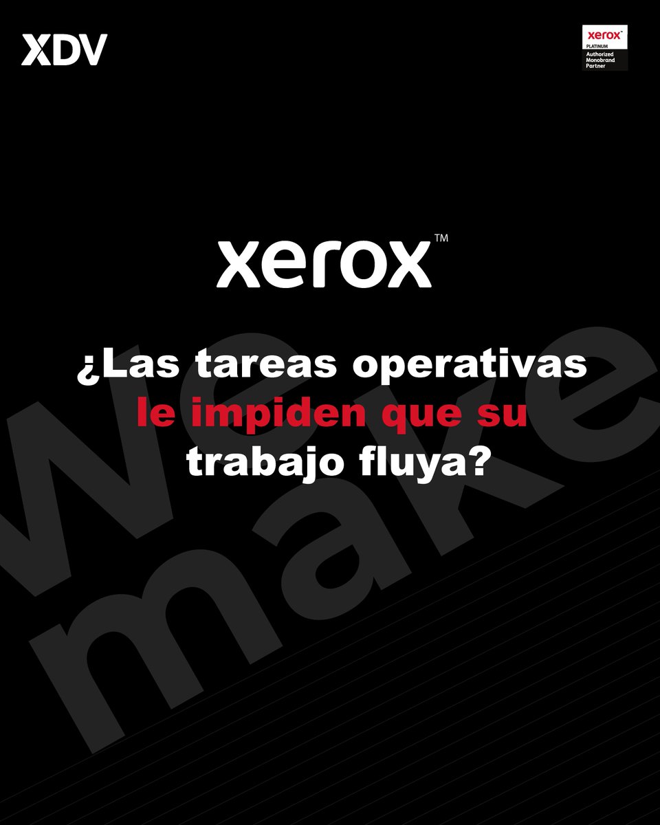 Ya sea que esté en la oficina, en una reunión externa o trabajando desde casa, las herramientas y el soporte adecuados de Xerox pueden ayudarlo a mantenerse conectado y productivo en su jornada laboral.
#caracas #XDV #xerox #chacao #tecnologia #evolucion #innovacion #venezuela